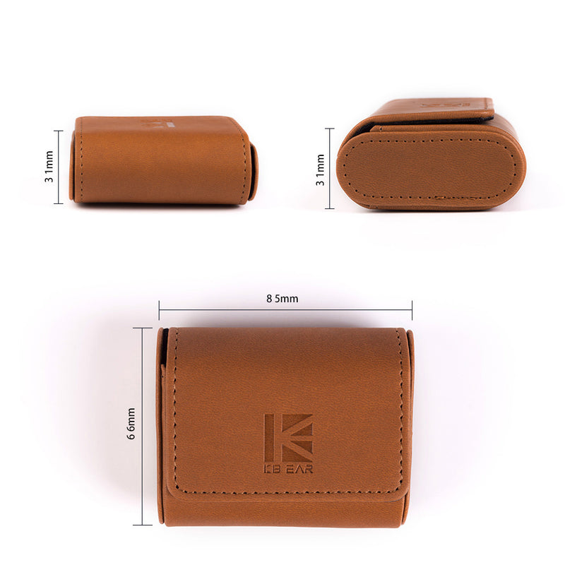 【KBEAR Leather Case 】High-end Leather Earphone Case With KBEAR Logo for Your earphones and cables | Free Shipping