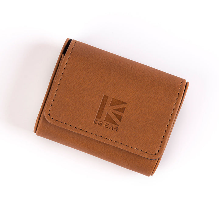 【KBEAR Leather Case 】High-end Leather Earphone Case Earphones and Cables Storage Case - KEEPHIFI