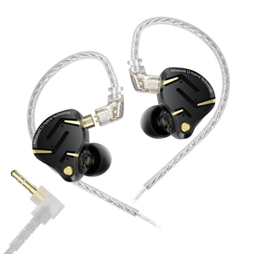 【KZ ZS12 PRO 2】Flagship-grade Super-Linear 1DD+5BA Hybrid IEM, 3.5mm, Type C Sound Card Version for Gamers - KEEPHIFI