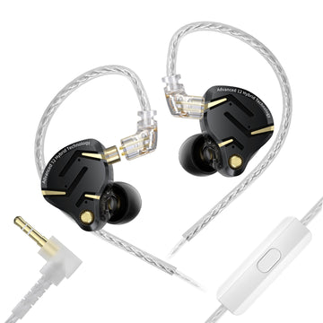 【KZ ZS12 PRO 2】Flagship-grade Super-Linear 1DD+5BA Hybrid IEM, 3.5mm, Type C Sound Card Version for Gamers - KEEPHIFI