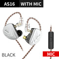 KZ AS16 in Ear Monitor Earphone Pure 8 Balanced Armature Drivers Per Side, KZ Stage Monitor Earphone High Fidelity Earbuds Headphone