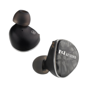 【HZSOUND Luna】In Ear Monitor Wired Earbuds Headphones, CNC Metal Shell, 0.78mm Double-pin Replaceable Cable, Leather Bag