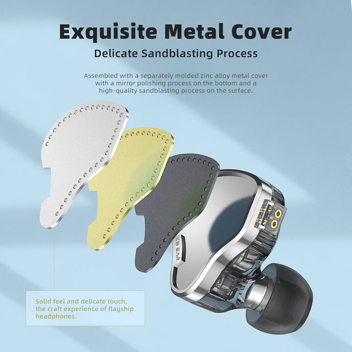 【KBEAR Pecker】HiFi 2BA+1DD Driver Earphones In-Ear Metal Monitor IEM - KEEPHIFI