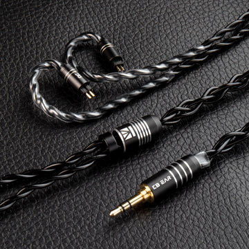 【KBEAR Black Blade】Brass Alloy Upgrade Cable 4-core braided in Litz structure 1.2M Long - KEEPHIFI