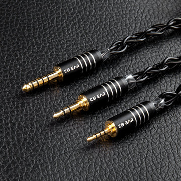 【KBEAR Black Blade】Brass Alloy Upgrade Cable 4-core braided in Litz structure 1.2M Long - KEEPHIFI