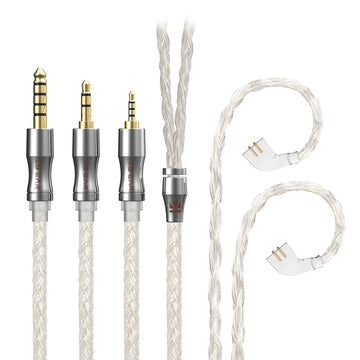 【KBEAR Expansion  4918——Clearance】 24-Core 4N Silver-Plated Upgraded IEM Cable - KEEPHIFI