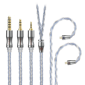 【KBEAR Expansion  4918——Clearance】 24-Core 4N Silver-Plated Upgraded IEM Cable - KEEPHIFI