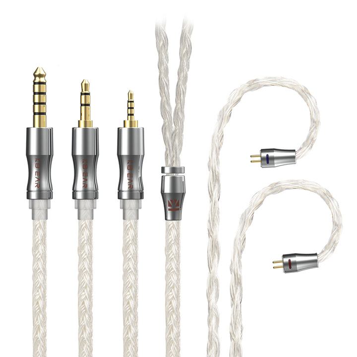 【KBEAR Expansion  4918——Clearance】 24-Core 4N Silver-Plated Upgraded IEM Cable - KEEPHIFI