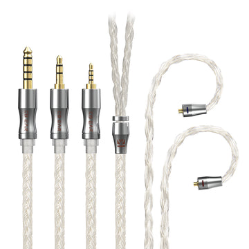 【KBEAR Expansion  4918——Clearance】 24-Core 4N Silver-Plated Upgraded IEM Cable - KEEPHIFI