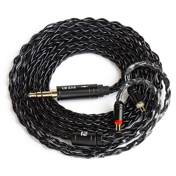 【KBEAR ST12/ST12PLUS】 Upgraded Cable 8-strand 4N OFC silver-plated High-purity 4N Upgraded Cable 3.5MM plug/4.4MM plug - KEEPHIFI