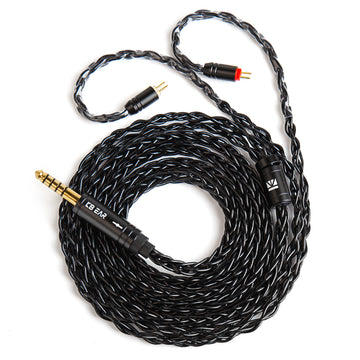 【KBEAR ST12/ST12PLUS】 Upgraded Cable 8-strand 4N OFC silver-plated High-purity 4N Upgraded Cable 3.5MM plug/4.4MM plug - KEEPHIFI