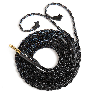 【KBEAR ST12/ST12PLUS】 Upgraded Cable 8-strand 4N OFC silver-plated High-purity 4N Upgraded Cable 3.5MM plug/4.4MM plug - KEEPHIFI