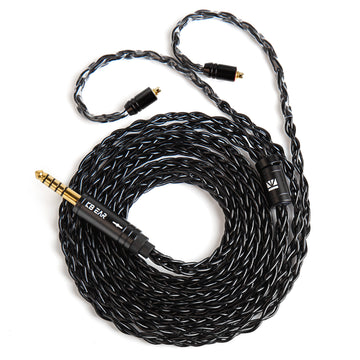 【KBEAR ST12/ST12PLUS】 Upgraded Cable 8-strand 4N OFC silver-plated High-purity 4N Upgraded Cable 3.5MM plug/4.4MM plug - KEEPHIFI