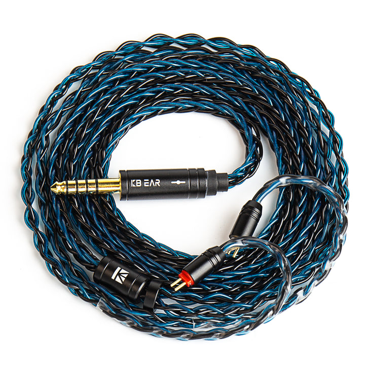 【KBEAR ST12/ST12PLUS】 Upgraded Cable 8-strand 4N OFC silver-plated High-purity 4N Upgraded Cable 3.5MM plug/4.4MM plug