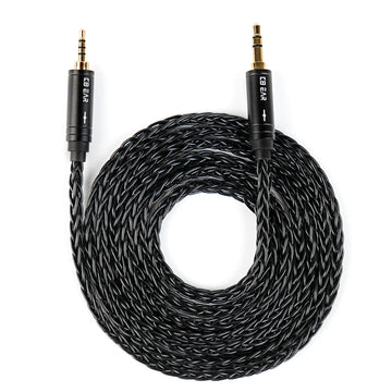 【KBEAR AUX08】8 Strands 4N OFC Silver-plated Hi-Fi AUX Cable Premium Hi-Fi Audio, For an Immersive Sonic Experience - KEEPHIFI