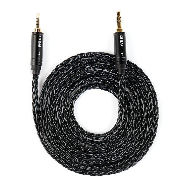 【KBEAR AUX08】8 Strands 4N OFC Silver-plated Hi-Fi AUX Cable Premium Hi-Fi Audio, For an Immersive Sonic Experience