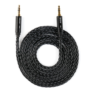 【KBEAR AUX08】8 Strands 4N OFC Silver-plated Hi-Fi AUX Cable Premium Hi-Fi Audio, For an Immersive Sonic Experience - KEEPHIFI