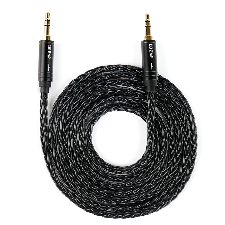 【KBEAR AUX08】8 Strands 4N OFC Silver-plated Hi-Fi AUX Cable Premium Hi-Fi Audio, For an Immersive Sonic Experience - KEEPHIFI