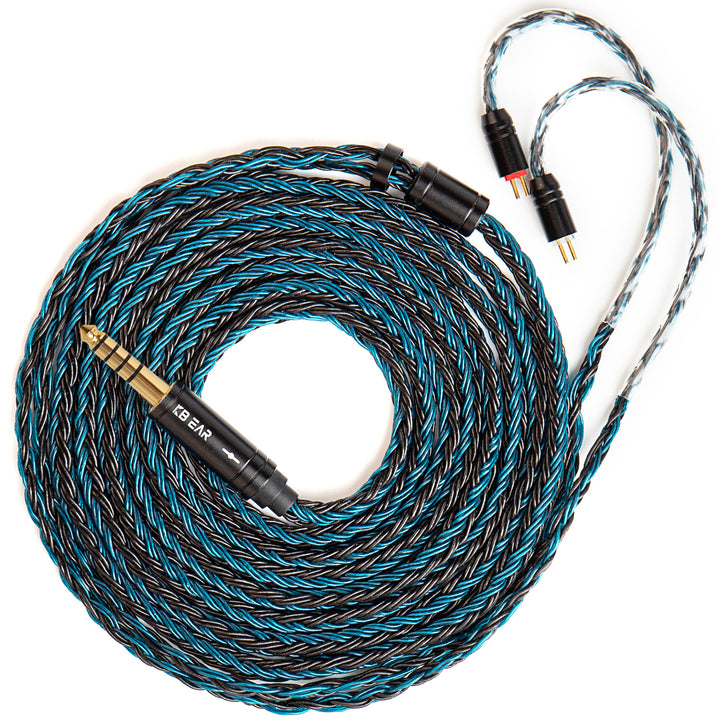 【KBEAR ST16 Max】16-core 1.5M Length 5N OCC Silver-plated Upgrade Cable for IEM Headphones Earbuds - KEEPHIFI