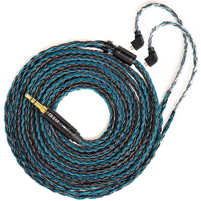 【KBEAR ST16 Max】16-core 1.5M Length 5N OCC Silver-plated Upgrade Cable for IEM Headphones Earbuds - KEEPHIFI