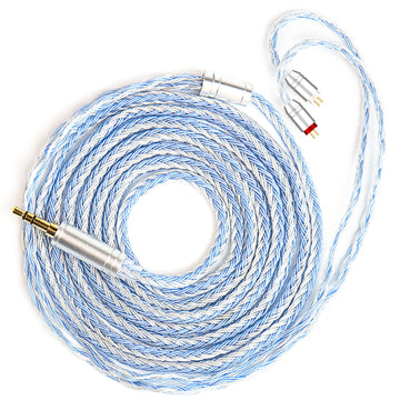 【KBEAR ST16 Max】16-core 1.5M Length 5N OCC Silver-plated Upgrade Cable for IEM Headphones Earbuds - KEEPHIFI