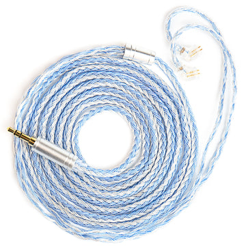【KBEAR ST16 Max】16-core 1.5M Length 5N OCC Silver-plated Upgrade Cable for IEM Headphones Earbuds - KEEPHIFI