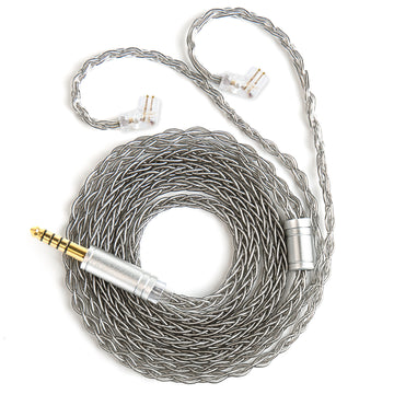【KBEAR ST12/ST12PLUS】 Upgraded Cable 8-strand 4N OFC silver-plated High-purity 4N Upgraded Cable 3.5MM plug/4.4MM plug - KEEPHIFI