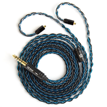 【KBEAR ST12/ST12PLUS】 Upgraded Cable 8-strand 4N OFC silver-plated High-purity 4N Upgraded Cable 3.5MM plug/4.4MM plug - KEEPHIFI