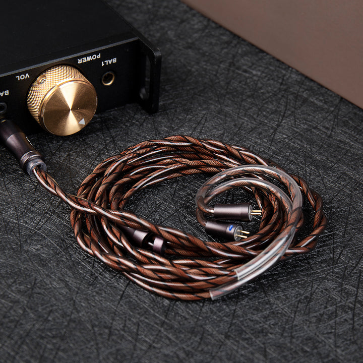 【KBEAR Cadence】Upgrade Cable for HiFi Earphones, Mixed Silver-Plated & Pure Copper Conductors - KEEPHIFI