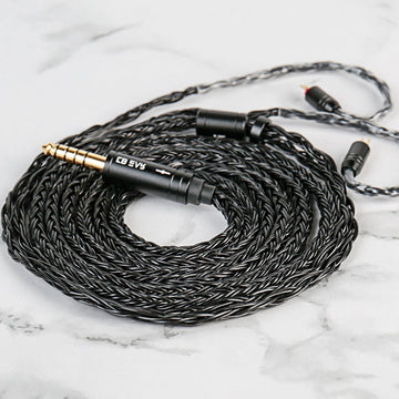 【KBEAR ST16 Max】16-core 1.5M Length 5N OCC Silver-plated Upgrade Cable for IEM Headphones Earbuds - KEEPHIFI