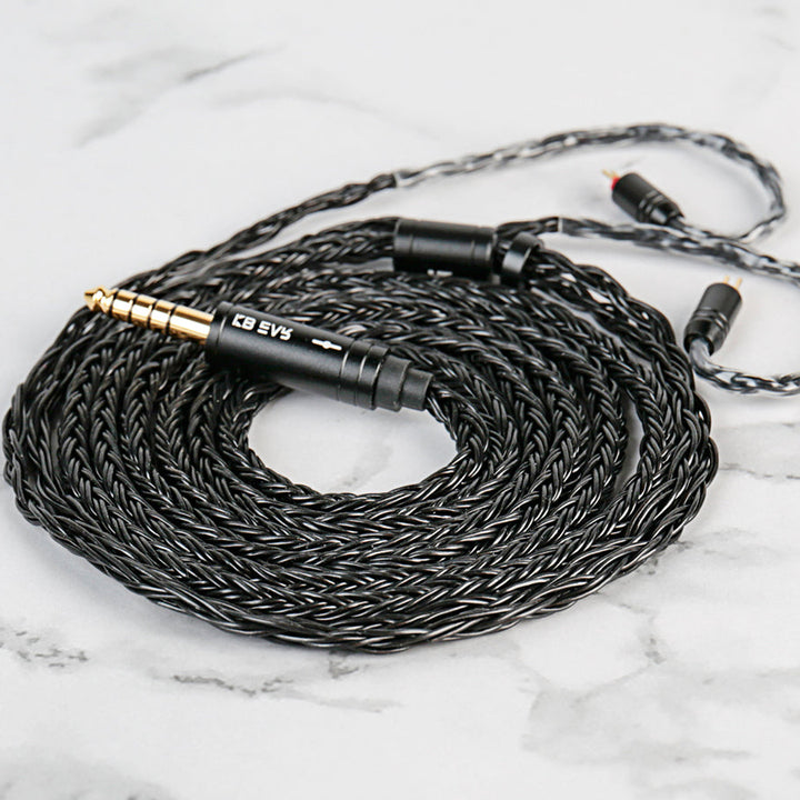 【KBEAR ST16 Max】16-core 1.5M Length 5N OCC Silver-plated Upgrade Cable for IEM Headphones Earbuds - KEEPHIFI