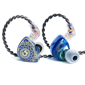 【TANGZU Wan’er S.G】HiFi 10mm Dynamic Driver PET Diaphragm in-Ear Earphone with Ergonomic Shape, Detachable Recessed 2Pin OFC Braided Cable