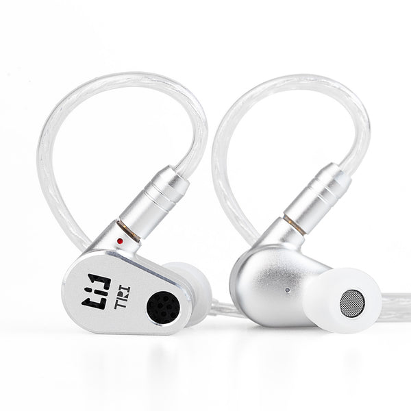 【TRI DRACO】 OPEN-BACK 2*DD HiFi IEM IN-EAR Headphones Silver (Pre-Order)