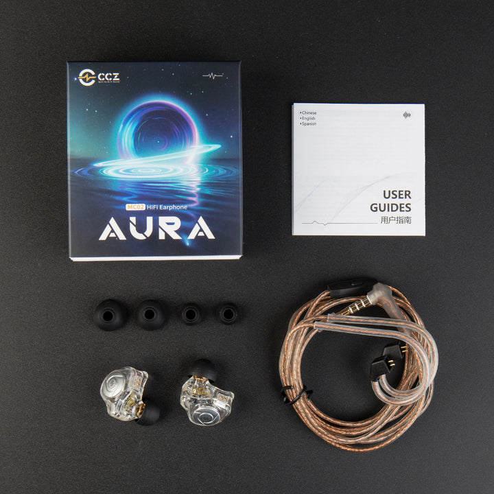 【CCZ Aura MC02】Dual-Magnet Dynamic Driver in Ear Monitors Headphones - KEEPHIFI