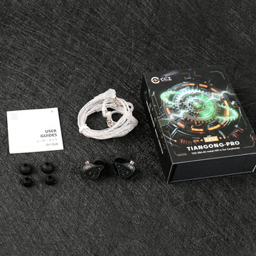 【CCZ TianGong Pro CZ12】 Hybrid 1DD 5BA HiFi In-Ear Monitors – All-Metal Design, High Resolution, Immersive Sound for Audiophile, Gaming & Music - KEEPHIFI