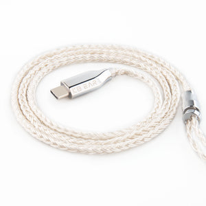 【KBEAR T3 Plus】Decoding Upgrade Cable Oxygen-free Copper plated with 5N Cable 8-core High purity 1.2m Long MMCX/TFZ/2PIN to Type C - KEEPHIFI