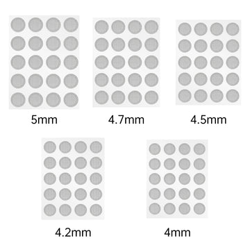 CCZ Silver Earbuds Filters Earphone Filter Mesh, Earbud and in-Ear Headphones Protective Filters Earphone Accessories 10 Pairs - KEEPHIFI