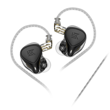 【KZ ZEX Pro】Triple Hybrid Driver HiFi in Ear Earphone KZ ZEXPro IEMs Earbuds with Detachable 0.75mm 2Pin Silver-Plated Cable - KEEPHIFI