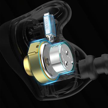 【KZ ZEX Pro】Triple Hybrid Driver HiFi in Ear Earphone KZ ZEXPro IEMs Earbuds with Detachable 0.75mm 2Pin Silver-Plated Cable - KEEPHIFI