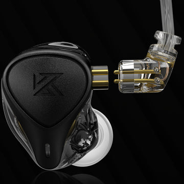 【KZ ZEX Pro】Triple Hybrid Driver HiFi in Ear Earphone KZ ZEXPro IEMs Earbuds with Detachable 0.75mm 2Pin Silver-Plated Cable - KEEPHIFI