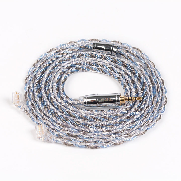 【KBEAR Thorough——Clearance】 16-Core Silver-Plated Upgraded IEM Cable– Flagship Acoustic Technology, Transparent Sound, Enhanced Bass Control