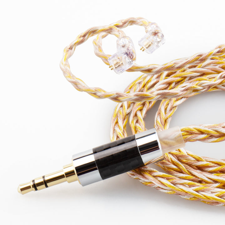 【KBEAR ST8——Clearance】4N Gold-plated & Silver-plated &OFC Hybrid Braided Cable - KEEPHIFI