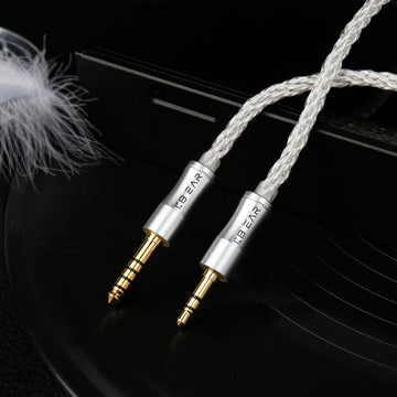 【KBEAR BaiZe】Upgrade Cable, 5N 8-Strand 144-Core High-purity Silver-plated OFC Cable - KEEPHIFI