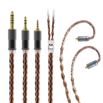 【KBEAR Crystal】KBEAR 7N 8 Cores Upgraded Cable 1.2M Long High quality OCC Cable - KEEPHIFI
