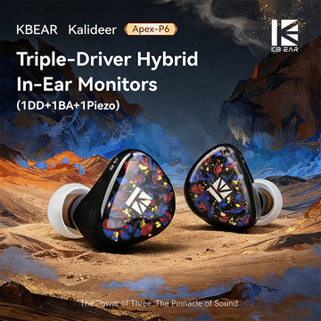 【KBEAR Kalideer Apex-P6】 Triple-Driver Hybrid In-Ear Monitors (1DD+1BA+1Piezo) - KEEPHIFI
