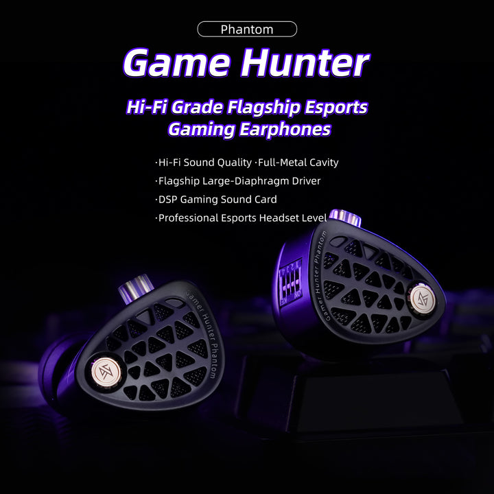 【KZ Phantom】Hi-Fi Grade Flagship Esports Gaming IEMs Earbuds