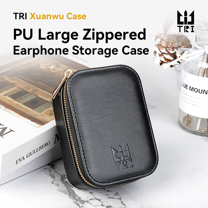 【TRI Xuanwu Case】PU Large Zippered Earphone Storage Case