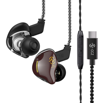 【CCZ Coffee Bean】 Best Dynamic Driver Earphones IEM Headphones Good Sound Quality 1DD HIFI Immersive Bass Sound Wired Earbuds - KEEPHIFI