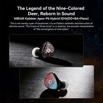【KBEAR Kalideer Apex-P6】 Triple-Driver Hybrid In-Ear Monitors (1DD+1BA+1Piezo) - KEEPHIFI