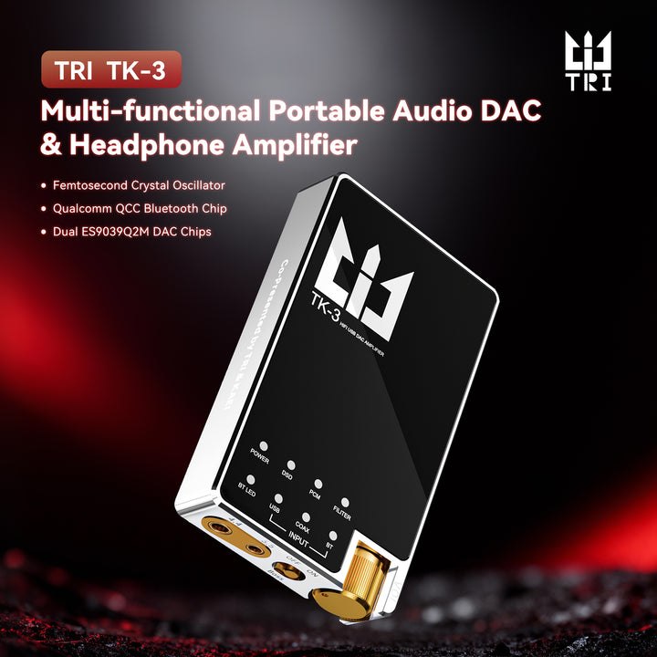 【TRI TK3】DAC/AMP Multi-functional Portable Audio DAC & Headphone Amplifier